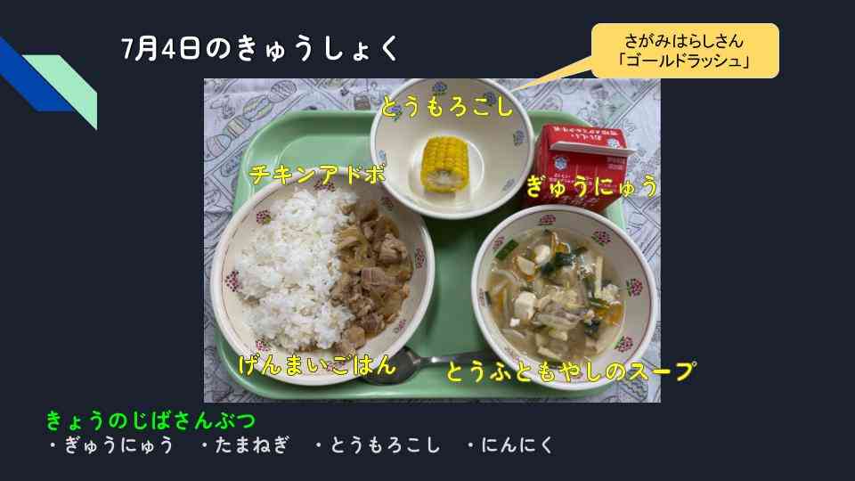 きょうのきゅうしょく - 2025-07-04T135609.813