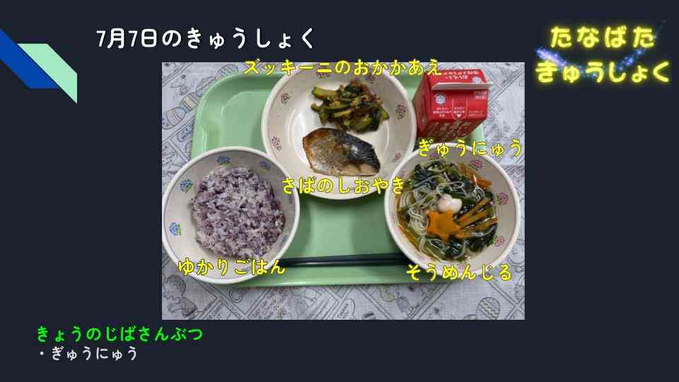 きょうのきゅうしょく - 2025-07-07T135050.391