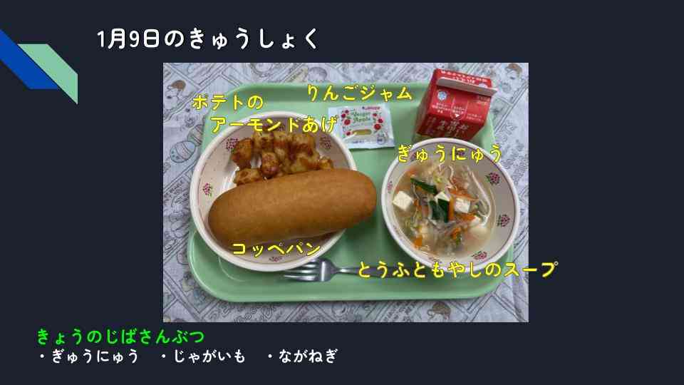 きょうのきゅうしょく - 2026-01-09T132631.512