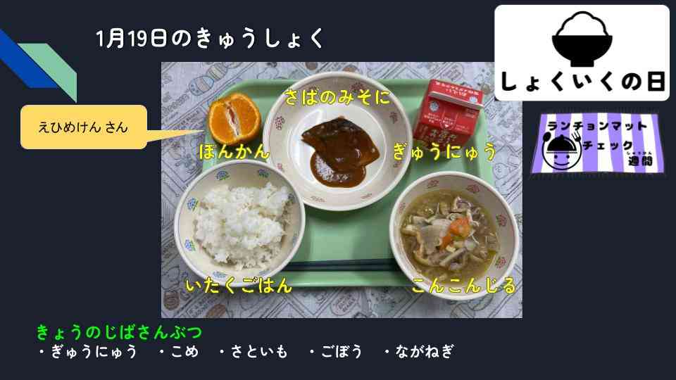 きょうのきゅうしょく - 2026-01-19T132744.789