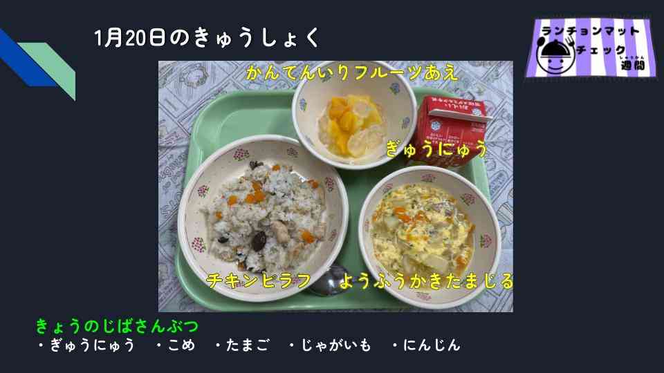 きょうのきゅうしょく - 2026-01-21T095222.343