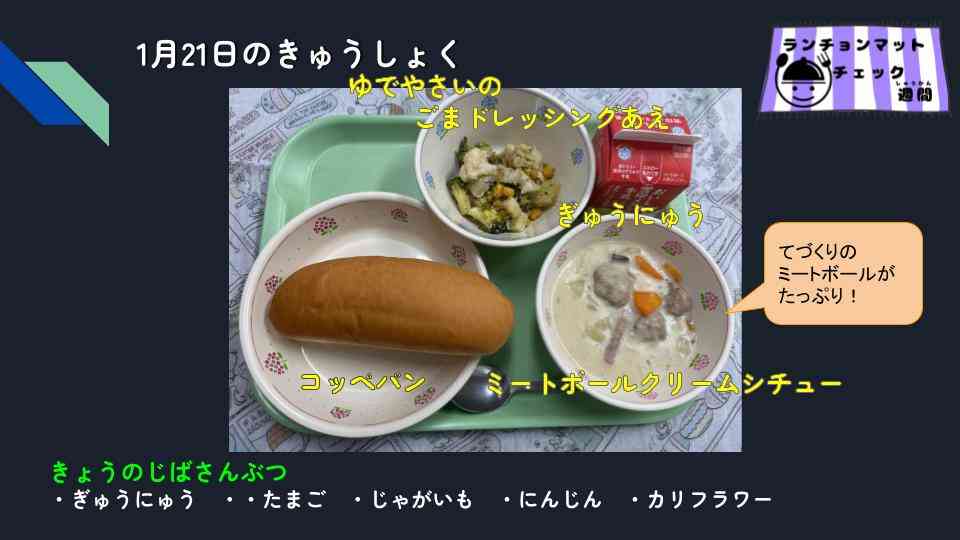 きょうのきゅうしょく - 2026-01-21T132105.117