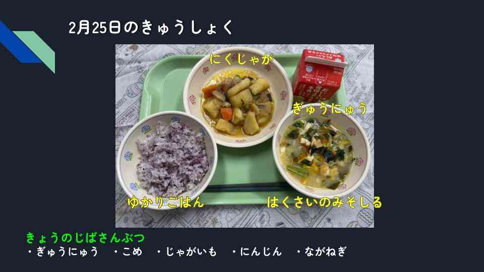 きょうのきゅうしょく - 2026-02-25T132527.386