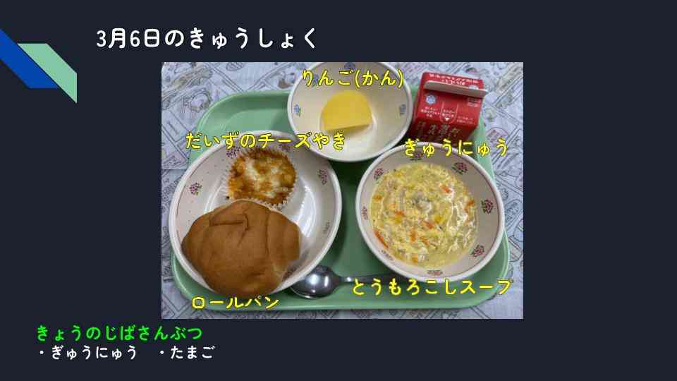 きょうのきゅうしょく - 2026-03-06T132423.233